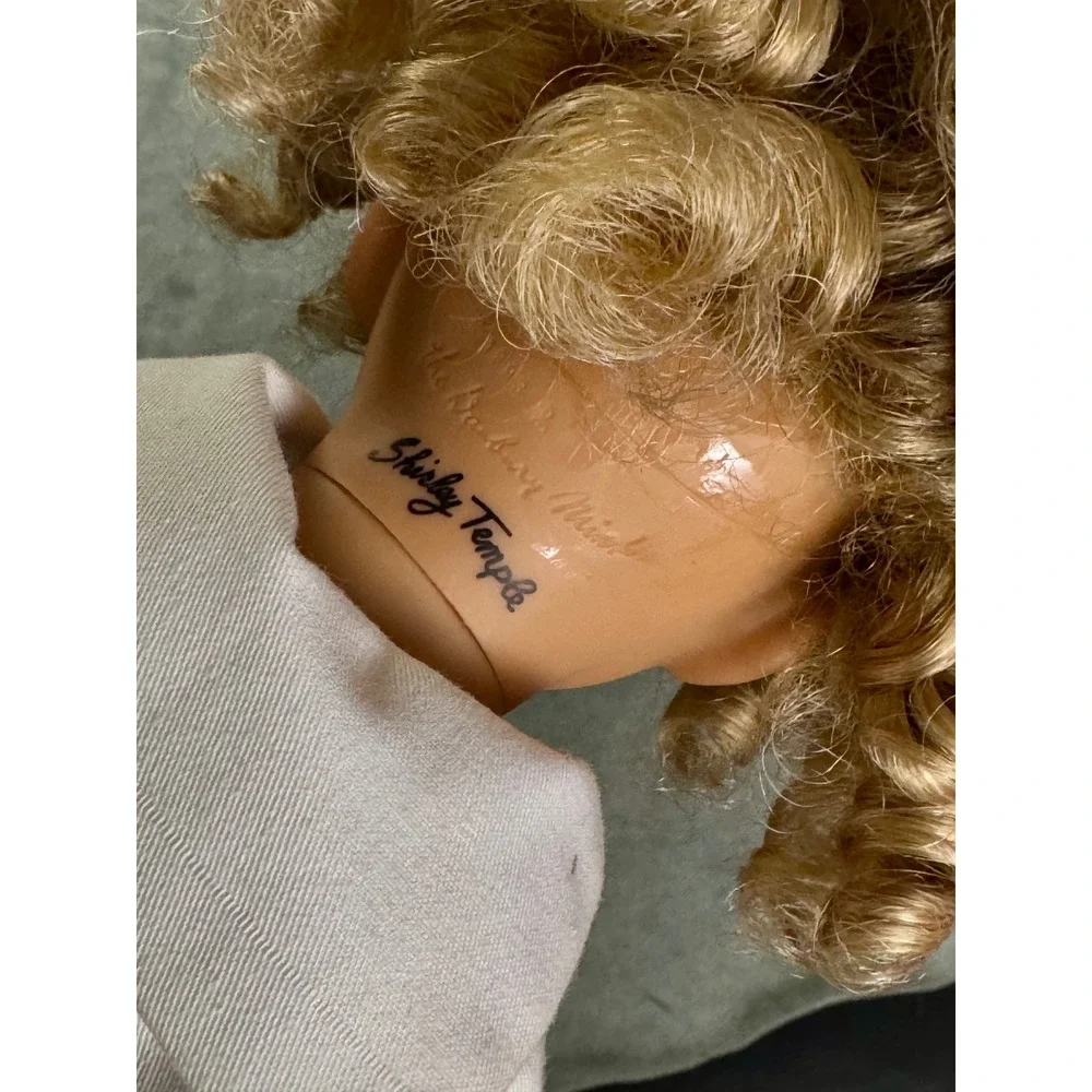 Danbury Mint Shirley Temple Doll Stand Up and Cheer White Pilot Outfit 17 inch